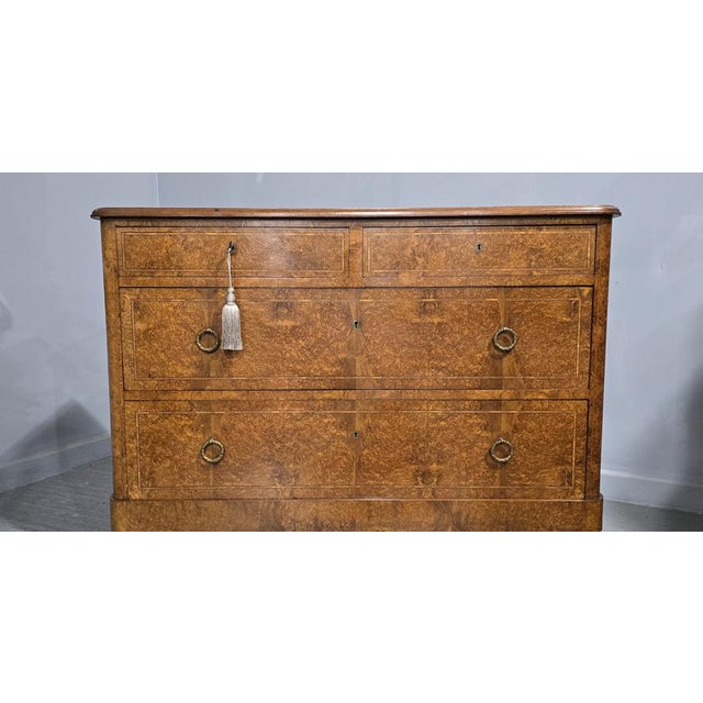 French Amboyna Chest of Drawers, 1880s For Sale - Image 3 of 13