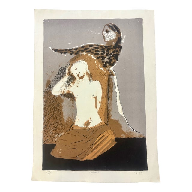 Carmelo Zotti, Notturno Apunti, 1975, Lithograph For Sale