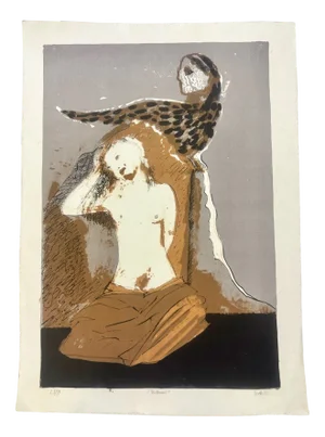 Carmelo Zotti, Notturno Apunti, 1975, Lithograph