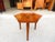 Altavista Lane Mid Century Modern Lane Altavista Walnut Hexagon 3 Leg Side Table W/ Inlay For Sale - Image 4 of 15