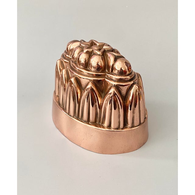 19th C Antique English Copper Jelly Mold For Sale - Image 11 of 16