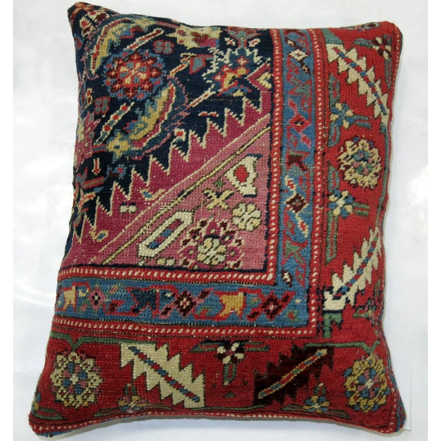 Traditional Antique Karabagh Rug Pillow For Sale - Image 4 of 5