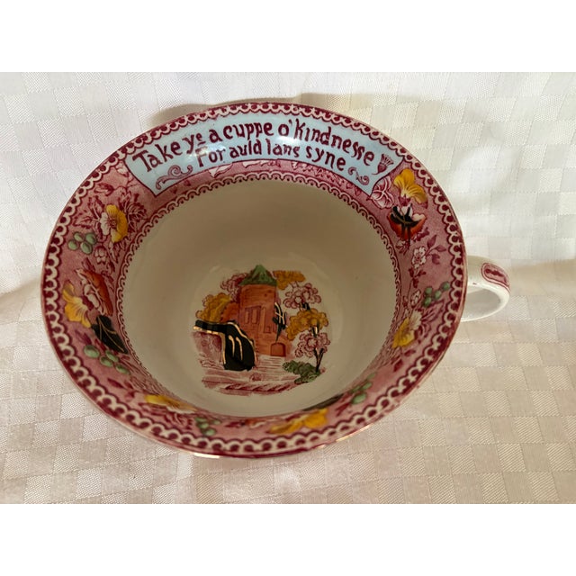 Mid 19th Century Hand Painted Staffordshire Oversized Cup and Saucer For Sale - Image 11 of 17