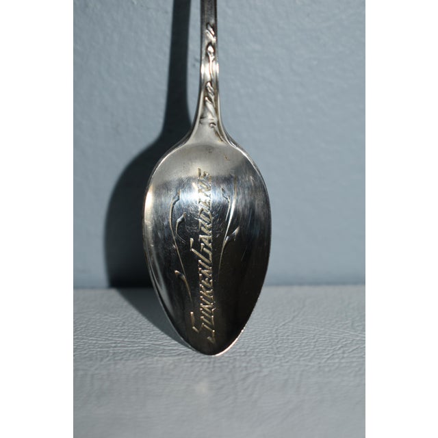 Silver Antique Florida Sterling Silver Collectors Spoon For Sale - Image 8 of 10