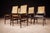 1960s Set of 6 Chairs in Rosewood & Cane, Unknown, 1960s For Sale - Image 5 of 9