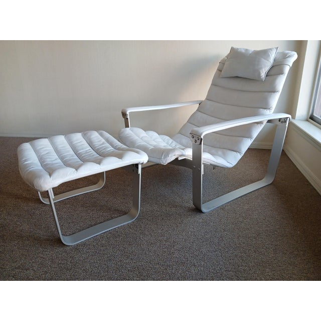 1960s Mid Century "Pulkka" Lounge Chair and Foot Stool by Ilmari Lappalainen For Sale - Image 12 of 12