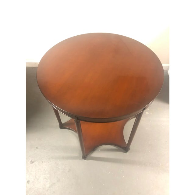 Pair of Nancy Corzine Transitional Vermeer End Tables For Sale - Image 4 of 6