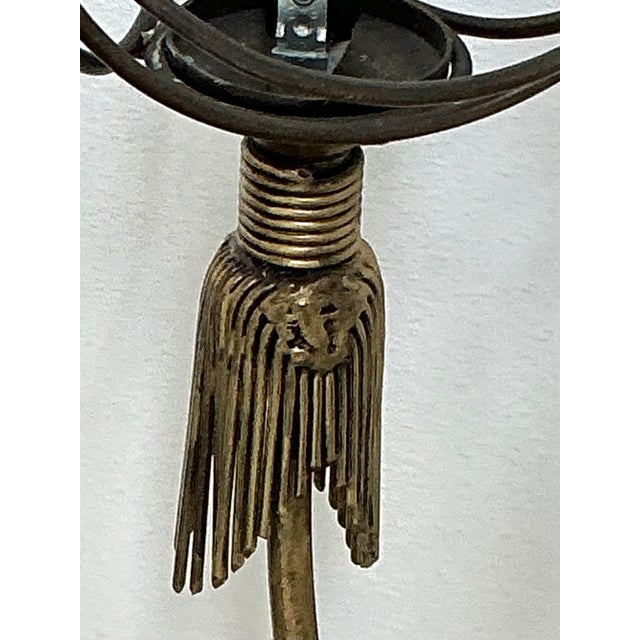 Vintage Hinkley Burnished Brass Tassel Chandelier For Sale In West Palm - Image 6 of 12