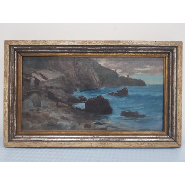 George Hoesslin, Cove, Oil on Canvas, 1890s-1910s For Sale - Image 5 of 11