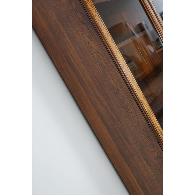 Antique English Oak Bookcase, 1870s For Sale - Image 16 of 18