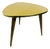 Vintage Triangular Werzalit Side Table with Tapered Wood Legs, 1950s For Sale
