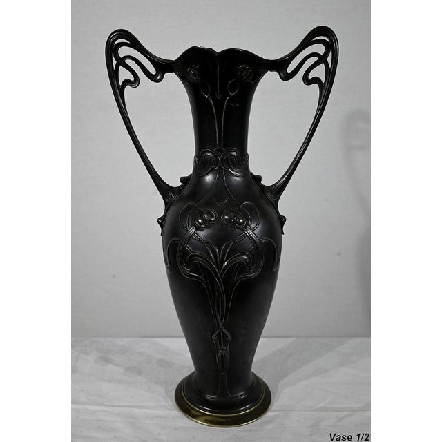 Art Nouveau Vases, 1890s, Set of 2 For Sale - Image 16 of 18