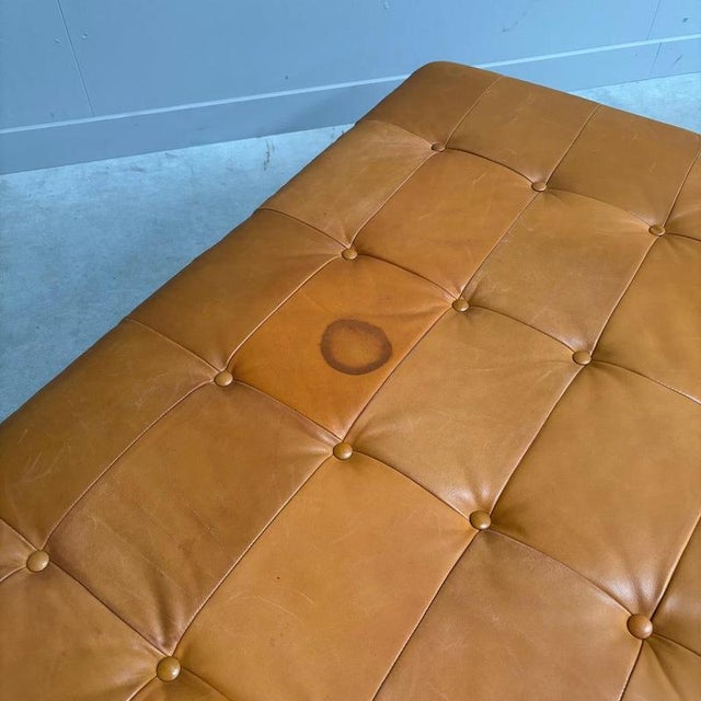 Vintage Cognac Leather Daybed, 1960s For Sale - Image 15 of 17