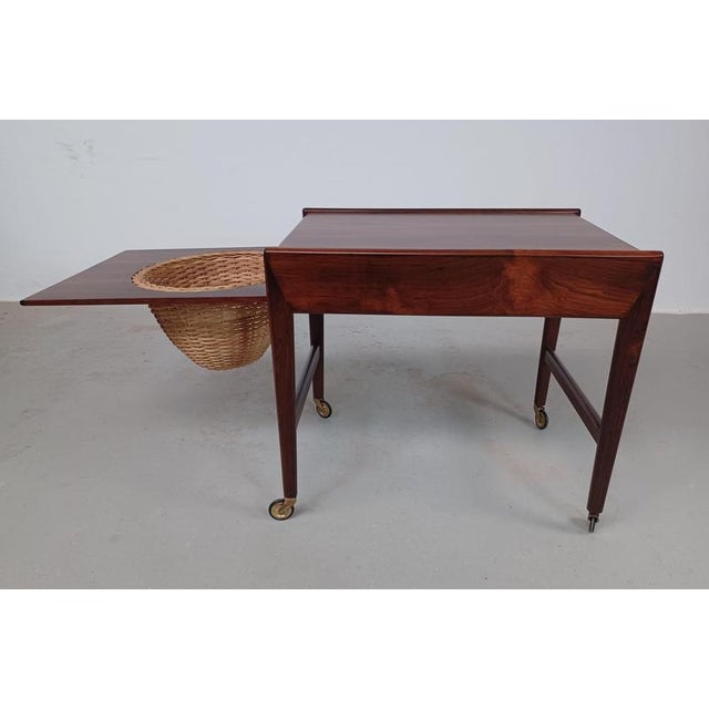 Fully Danish Rosewood Sewing Table, 1960s For Sale - Image 14 of 16