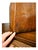 Vintage Macey Library Card Catalog – Four Drawer Wood Cabinet With Brass Hardware For Sale In Boston - Image 6 of 13