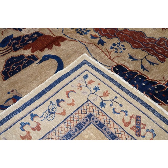 Antique Peking Rug 9'2'' x 11'5'' For Sale - Image 4 of 12