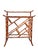 Vintage Faux Burnt Bamboo Chinoiserie Style Magazine Rack Modern Design Beautifully designed. Clean vintage piece.