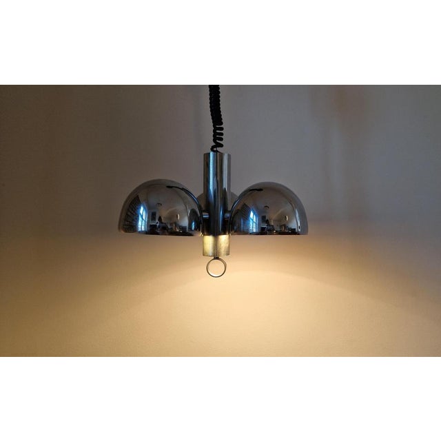 Mid-Century Space Age Chrome Chandelier from Hillebrand, Germany, 1970s For Sale - Image 14 of 18