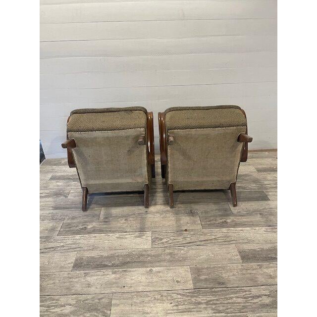 1920s Art Deco Model C Mad-Man Relex Chairs from Jidrich Halabala, 1930s For Sale - Image 5 of 6