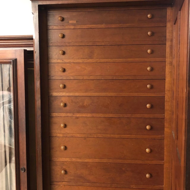 1920s Late Victorian Walnut Armoire Wardrobe For Sale - Image 5 of 13