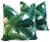 Beverly Hills Iconic Banana Leaf Feather/Down Pillows 24" Square - Pair For Sale