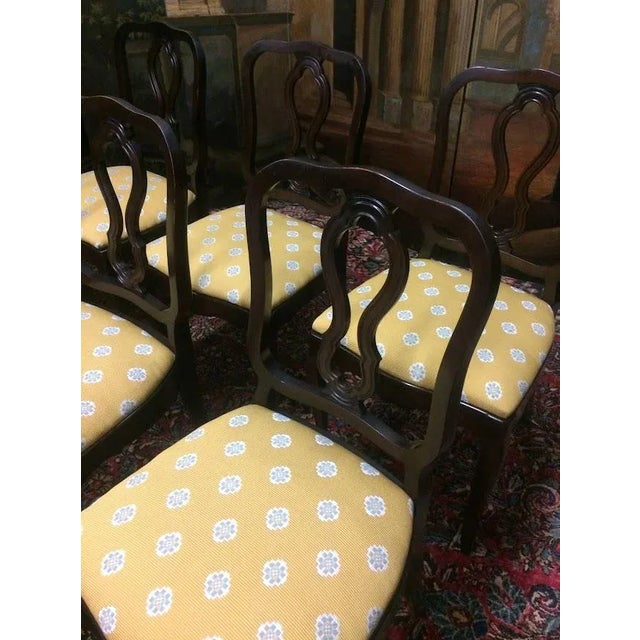Vintage French Provincial Chairs, Set of Six Chairs For Sale - Image 12 of 14