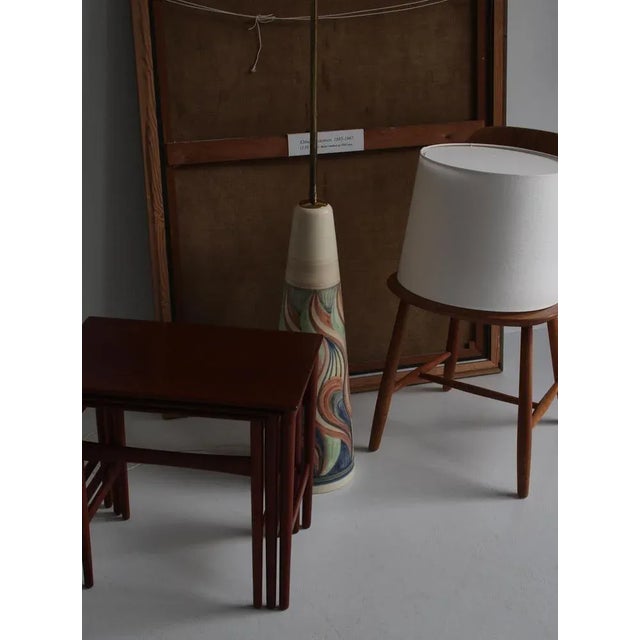 Ebba Carstensen, Cubist Painting with Figure Composition, Denmark, Oil on Canvas For Sale - Image 10 of 12