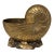Vintage Large Scale Palm Beach Style Brass Nautilus Shell Planter For Sale
