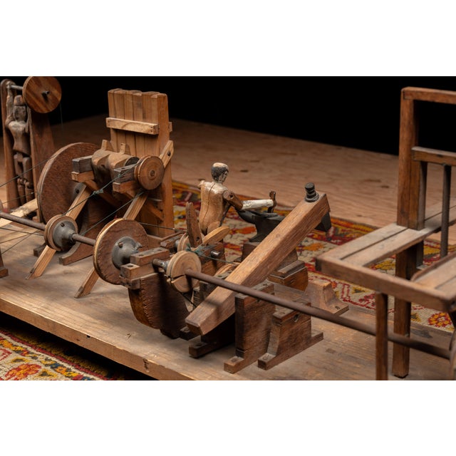 Early 20th Century Mechanical Blacksmith Forge Sideshow Model For Sale - Image 17 of 17