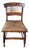 Antique Tiger Maple Side Chair With Woven Rush Seat For Sale