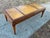 Wood Antique English Regency Mahogany & Leather Top Coffee Table on Casters For Sale - Image 7 of 12