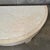 Mid-Century Modern Vintage Post Modern Half Moon Beige Wood & Travertine Coffee Table For Sale - Image 3 of 12
