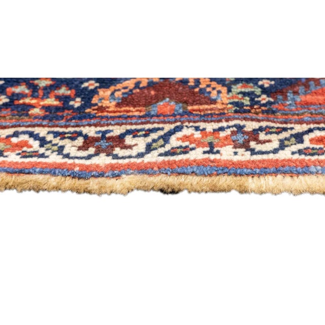 Late 18th Century Antique Tribal Kurdish Rug 4'2'' x 6'4'' For Sale - Image 9 of 12