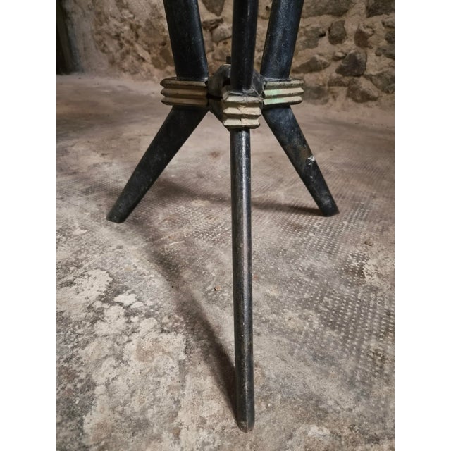 Art Deco French Bistro Table with Rex Bakelite Top, 1940 For Sale - Image 15 of 18