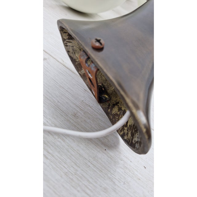 Wall Lamps in Brass with White Aluminum Cups in the style of Stilnovo, 1980s, Set of 2 For Sale - Image 15 of 18