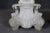 Stone 20th C Pair White Marble Figural Carved Pedestals Plantstands For Sale - Image 7 of 13