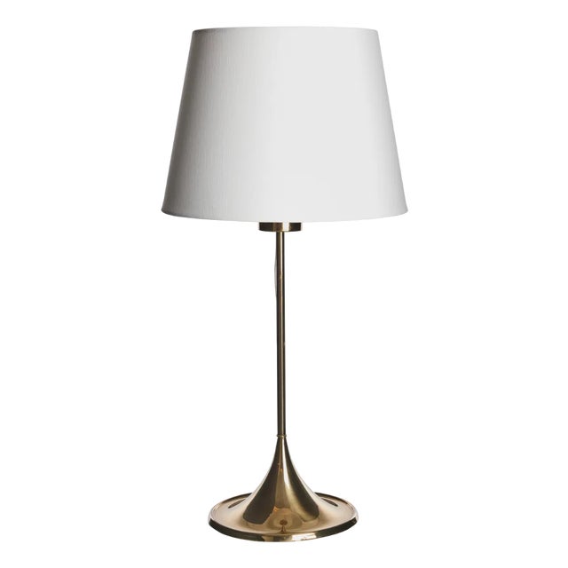 Scandinavian Modern Brass B-024 Table Lamp from Bergboms, Sweden, 1960s For Sale
