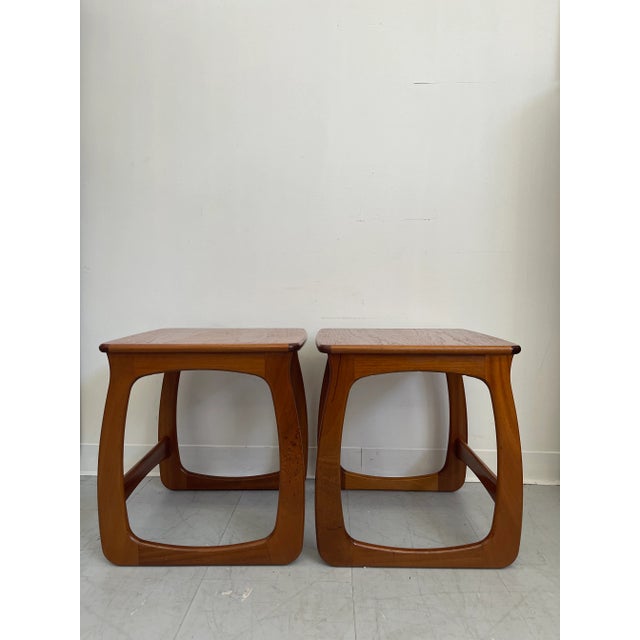 Mid-Century Modern Vintage Danish Mid-Century Modern Nesting Tables - Set of 3 Uk Import For Sale - Image 3 of 14