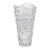 Vintage Mikasa "Atlantic" Sculptural Wave Clear Crystal Vase For Sale