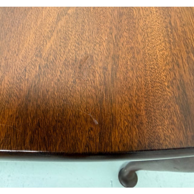 Henkel Harris 2211 29 Solid Mahogany Queen Anne Dining Table For Sale - Image 15 of 16