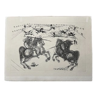 Salvador Dalí, Les Cavaliers Bleus, 1969, Engraving For Sale