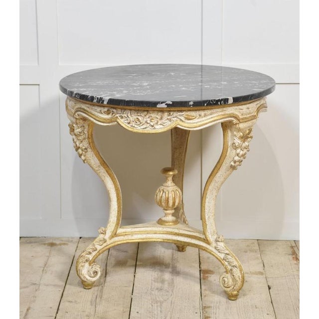 Italian Painted and Parcel Gilt Occasional Table, 1890s For Sale - Image 9 of 9