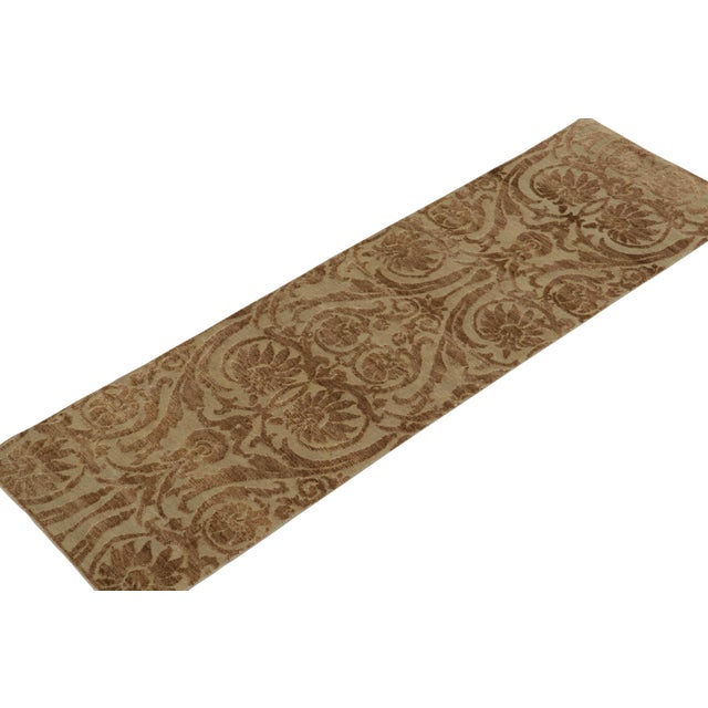 Hand-knotted in a fine blend of wool and silk, this 2×7 pair of identical runners from our Modern Classics collection...