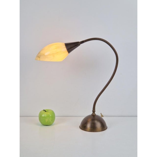 1950s Vintage Art Deco Flex Neck Desk Lamp, 1950s For Sale - Image 5 of 13