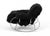 Rocking chair by Guido Faleschini, realized in 1970s. Chromed stell and mongolian-style fur. A striking and sculptural...