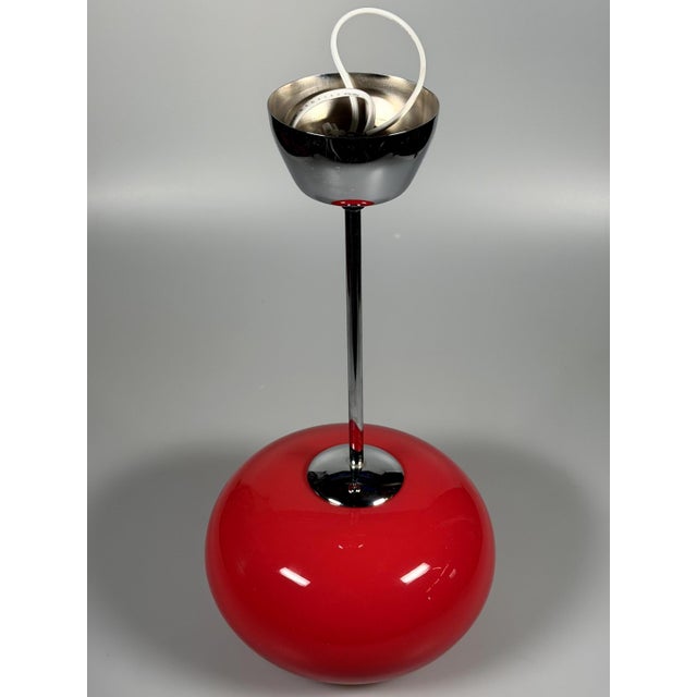 Space Age Glass Pendant Lamp, 1970s For Sale - Image 10 of 18