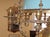 Late 19th Century Brass Kerosene Oil Chandelier With Blue Shade For Sale - Image 11 of 12