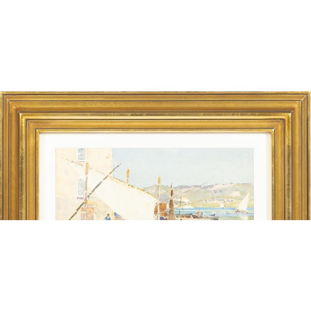Eugênio Gays, Seascape, Watercolor on Paper For Sale - Image 5 of 8