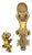 Rococo Style Gilt Bronze Architectural Mounts, 2 For Sale