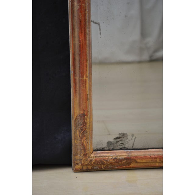 Gesso and Giltwood Pier Mirror, 1740 For Sale - Image 3 of 13